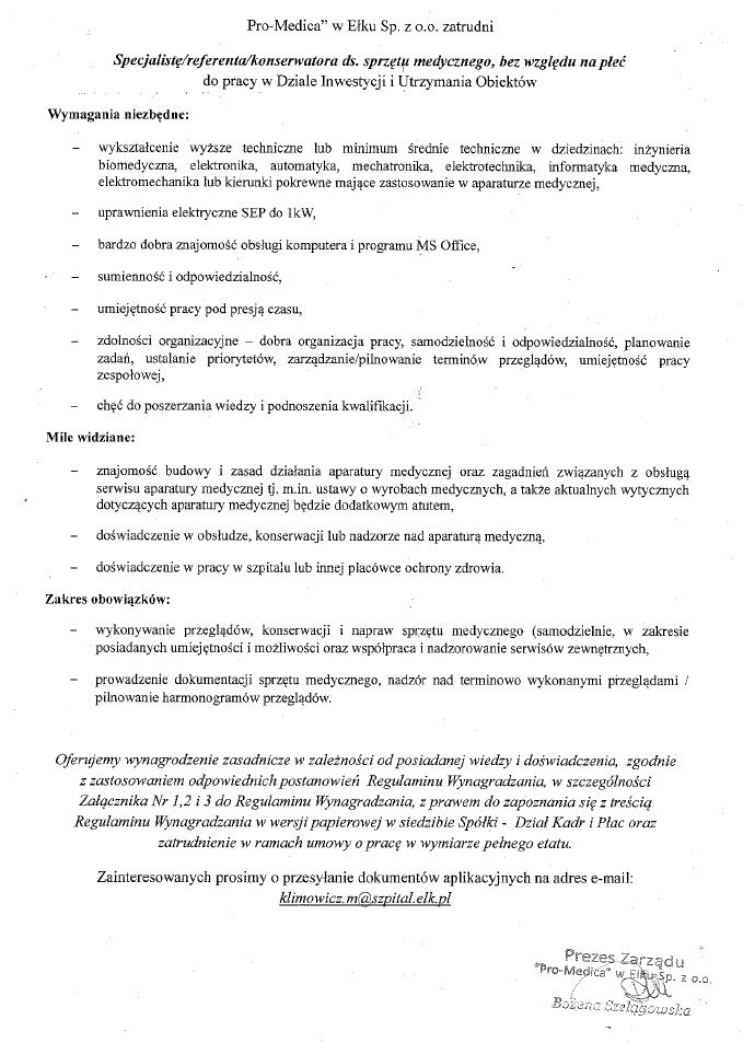 Ogłoszenie Ogłoszenie